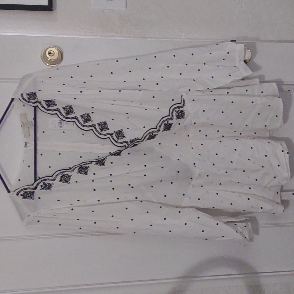 NWT LOFT | 100% Viscose Blouse w Belt